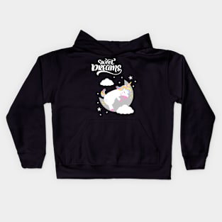 SWEET Dreams Cute Unicorn Quotes Kids Hoodie